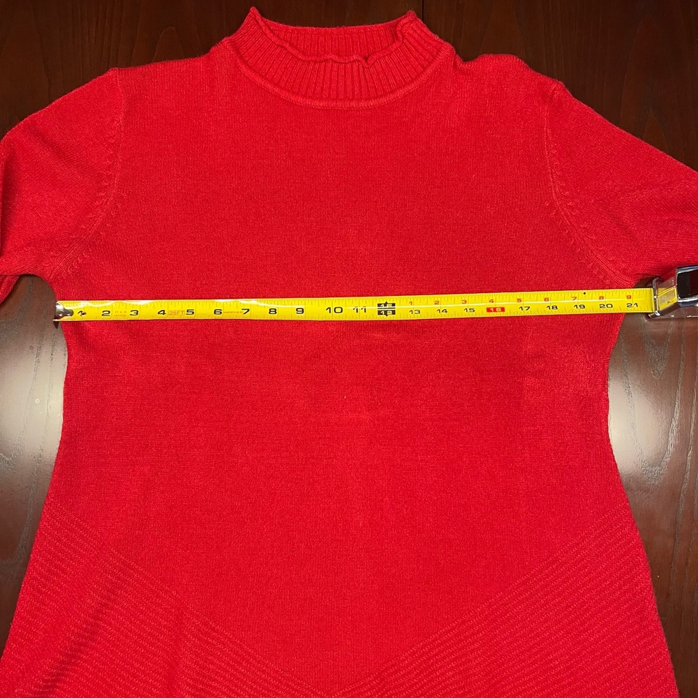 PATRIZIA LUCA | Milano Red Knit Sweater | NWOT | Size XL - Picture 10 of 11